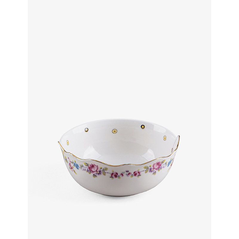 Shop Seletti Hybrid Saylac Abstract-pattern Bone-china Porcelain Bowl