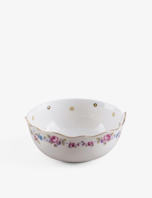 SELETTI: Hybrid Saylac abstract-pattern bone-china porcelain bowl
