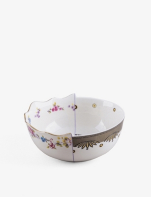 Seletti Hybrid Saylac Abstract-pattern Bone-china Porcelain Bowl