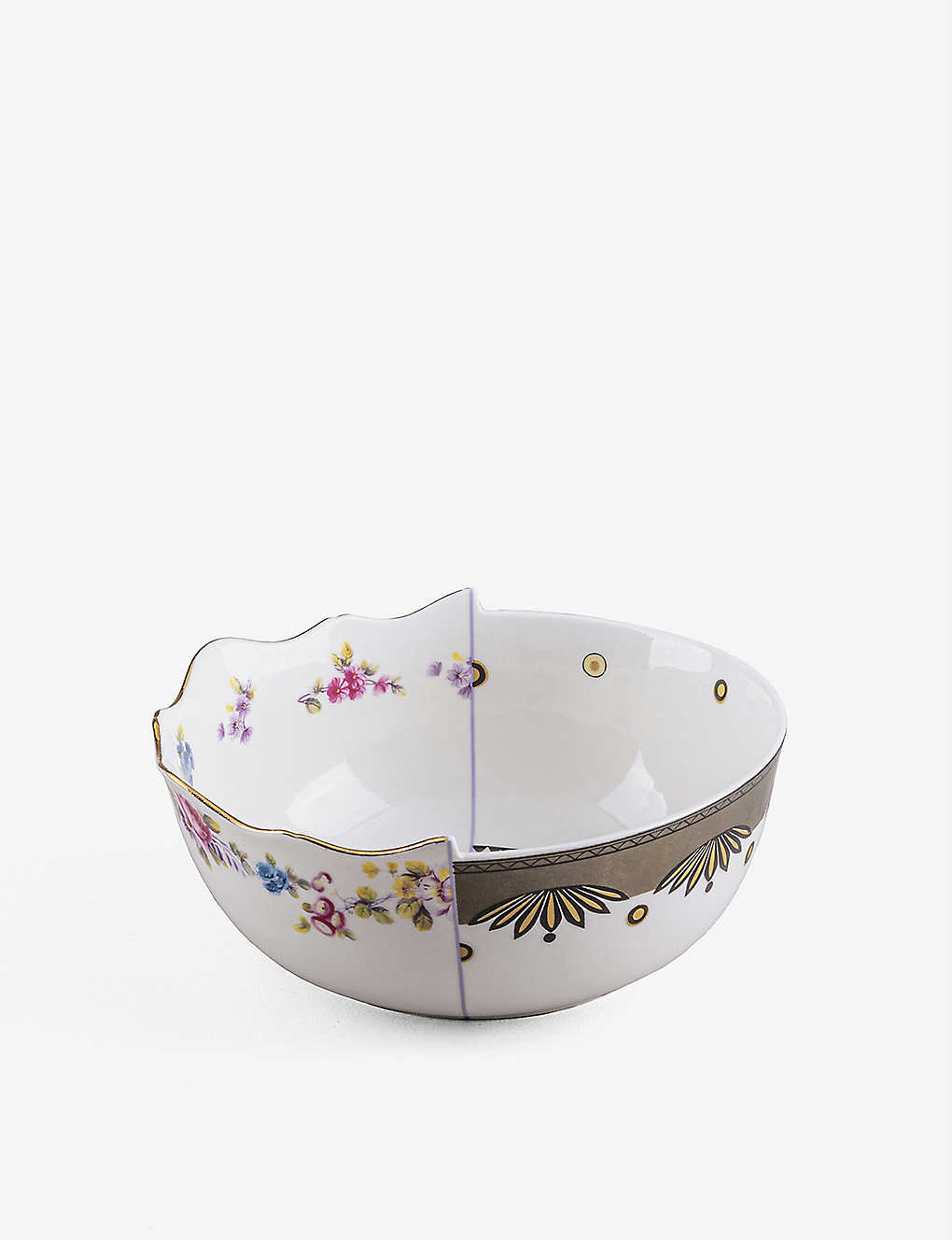 Seletti Hybrid Saylac Abstract-pattern Bone-china Porcelain Bowl