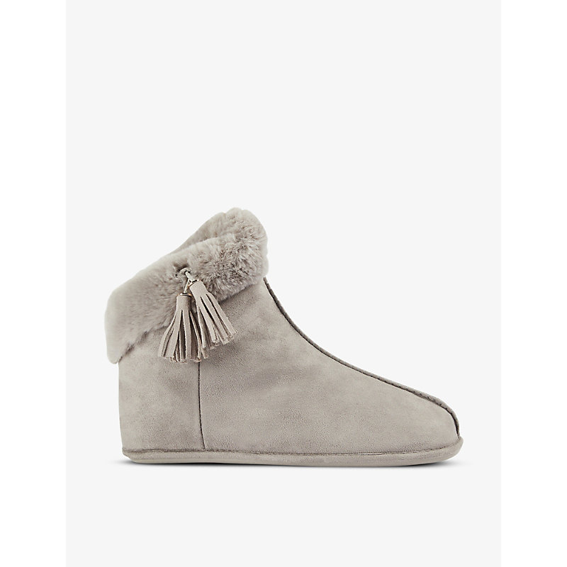 Ted Baker Ashley Faux-fur Woven Slipper Boots