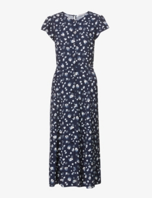 REFORMATION - Fauna floral-print woven midi dress | Selfridges.com