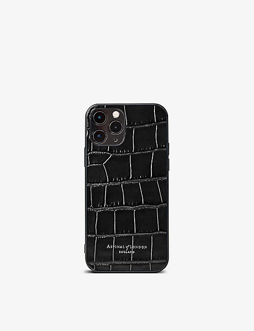 ASPINAL OF LONDON: iPhone 12 Pro leather phone case