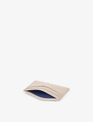 ASPINAL OF LONDON: Logo-embossed leather card holder