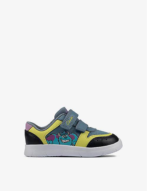CLARKS: Clarks x Disney Pixar Ath Scare leather trainers 12-48 months