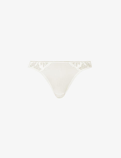 MAISON LEJABY: Sin mid-rise stretch-tulle briefs