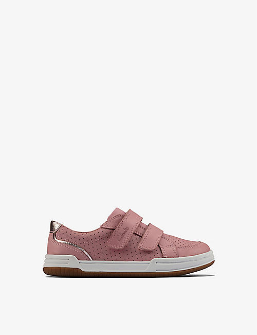CLARKS: Fawn Solo leather trainers 5-8 years