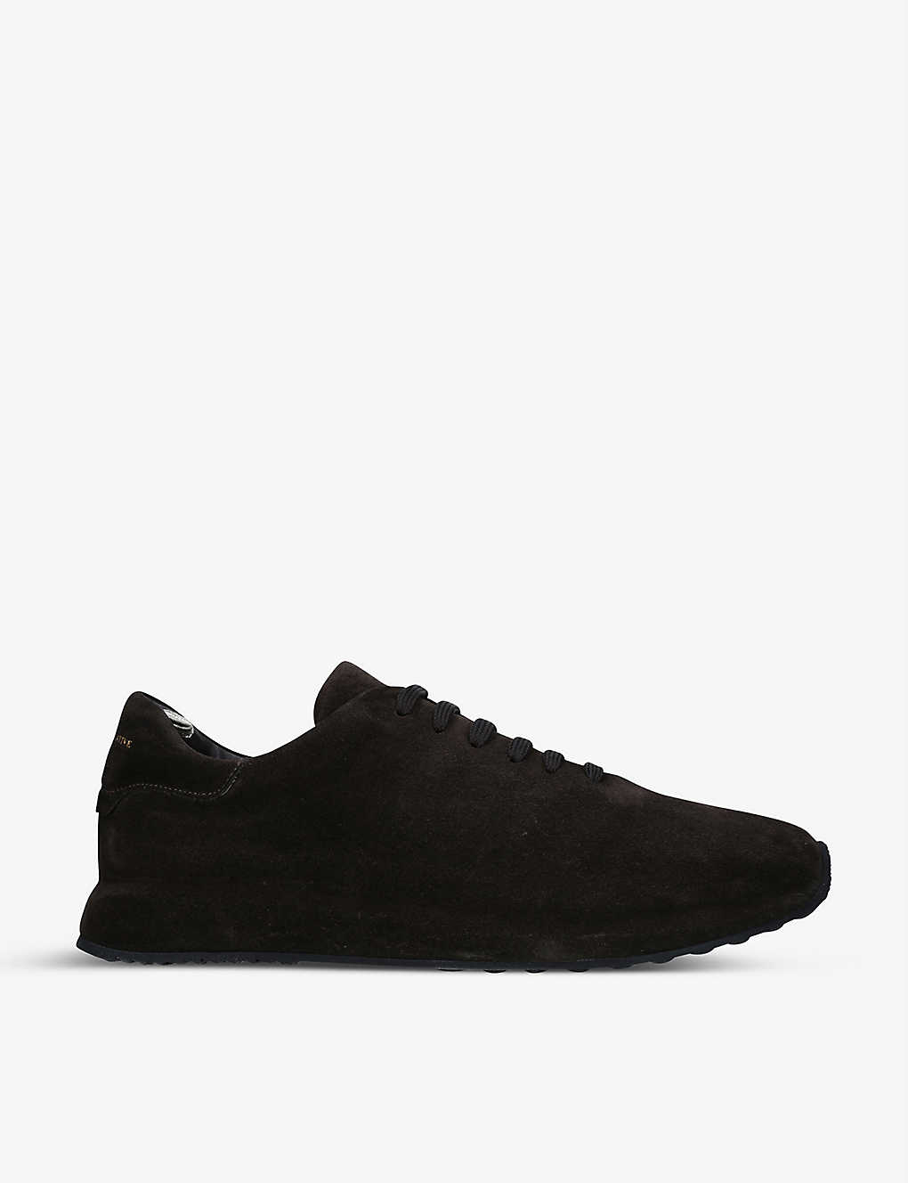 Officine Creative Race 17 Covered-sole Suede Trainers In Black