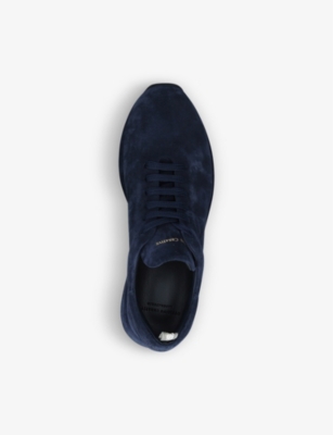 Officine Creative Race 17 Covered-sole Suede Trainers In Blue
