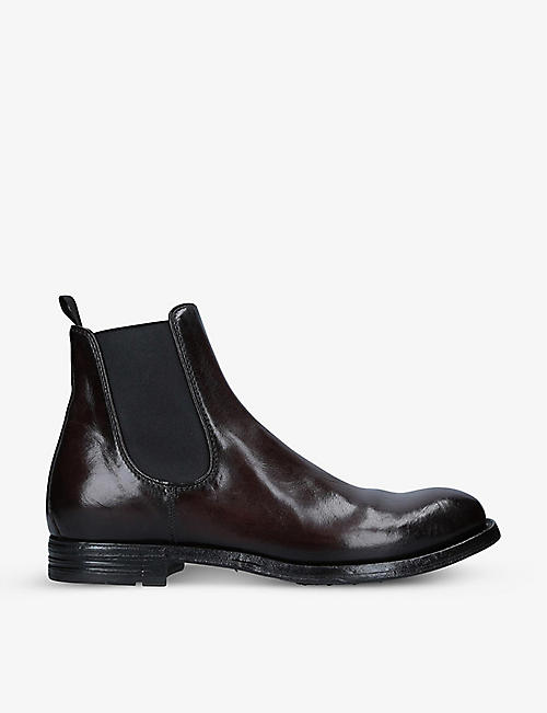 OFFICINE CREATIVE: Balance 04 leather Chelsea boots