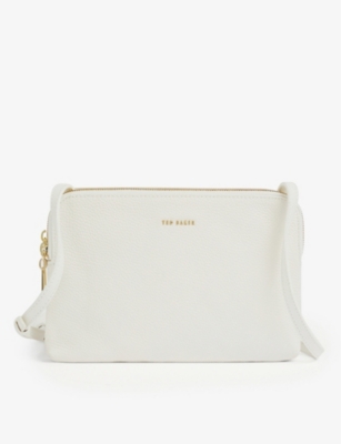 TED BAKER - Ciarra logo-embossed leather crossbody bag | Selfridges.com