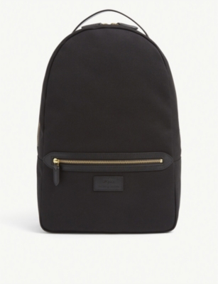 POLO RALPH LAUREN Leather trim canvas backpack Selfridges