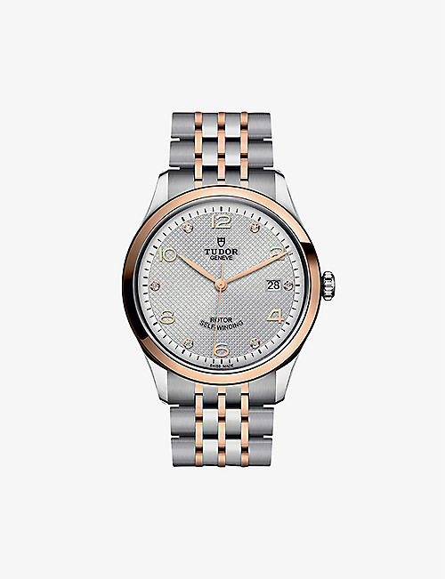 TUDOR: M91551-0002 1926 stainless-steel, 18ct rose-gold and diamond automatic watch