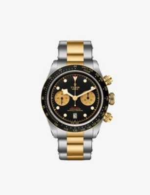 TUDOR: M7936N-0001 Black Bay 41 Chrono S&G stainless steel and 18ct yellow-gold automatic watch