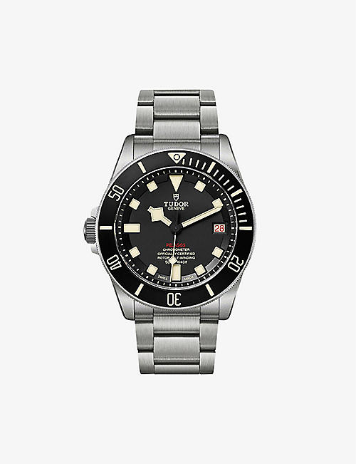 TUDOR: M25610TNL-0001 Pelagos LHD titanium and stainless steel automatic watch