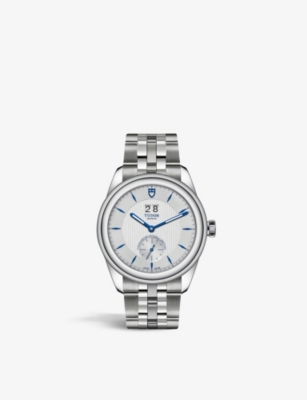 TUDOR: M57100-0001 Glamour Double Date stainless steel automatic watch