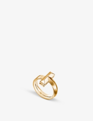 tiffany t t1 ring in yellow gold