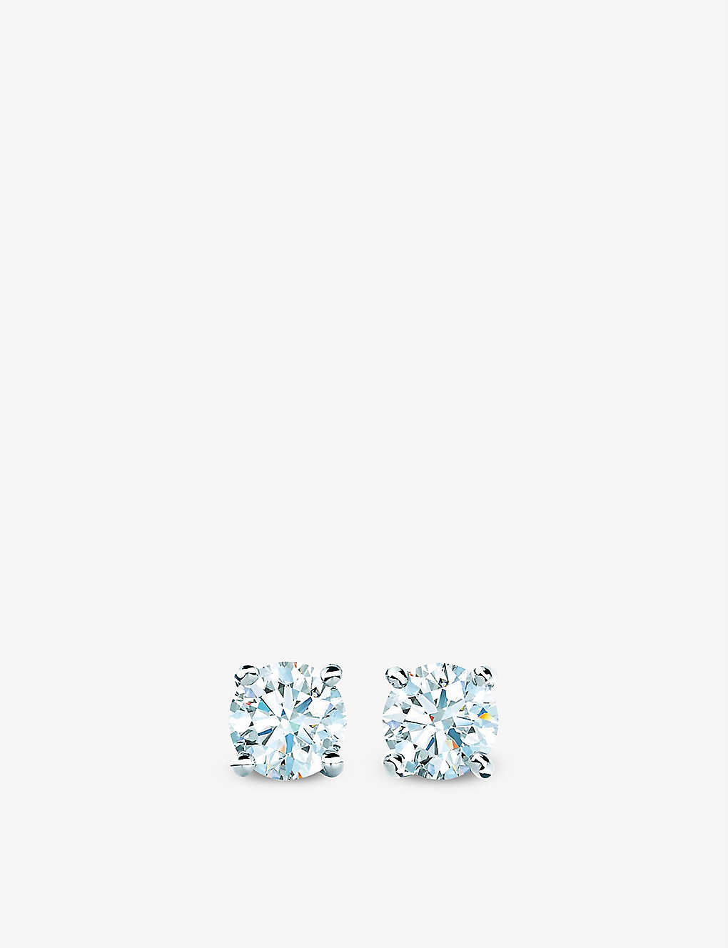 Tiffany & Co Tiffany Solitaire Platinum And 0.29ct Round Brilliant-cut Diamond Stud Earrings