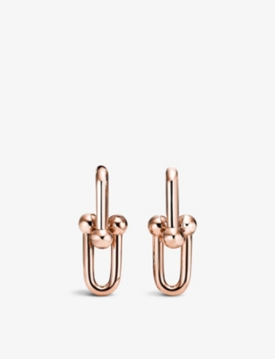 Tiffany & Co Womens 18ct Rose Gold Tiffany Hardwear Small 18ct Rose-gold Earrings