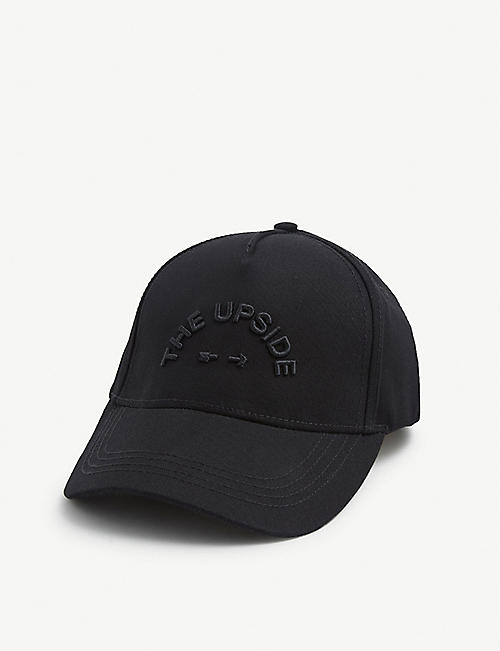 THE UPSIDE：品牌标识刺绣棉帽