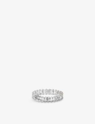 Apm Monaco Romance Sterling Silver And Zirconia Ring