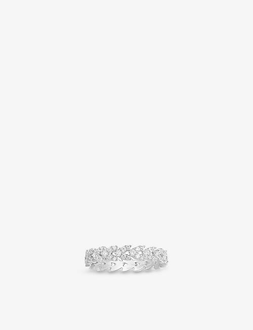 APM MONACO: Croisette sterling silver and zirconia ring