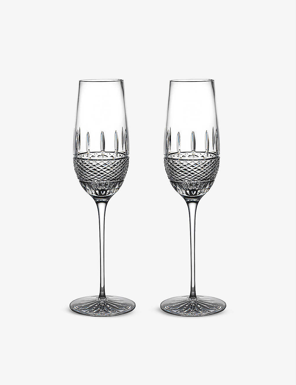 Waterford Irish Lace Crystal Flutes Set Of Two