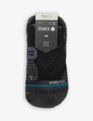 Run logo-embossed stretch-knit socks