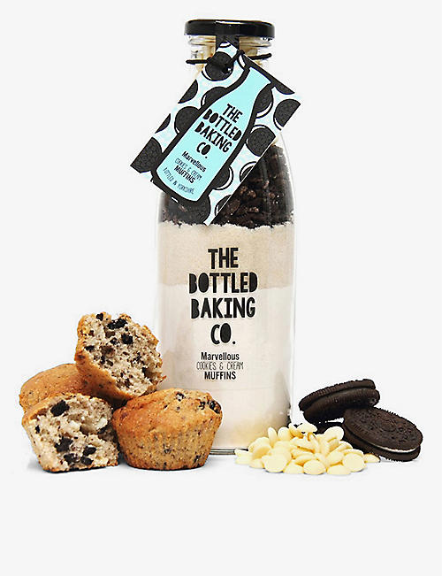 THE BOTTLE BAKING CO: Marvellous Cookies & Crème Muffin mix 750ml