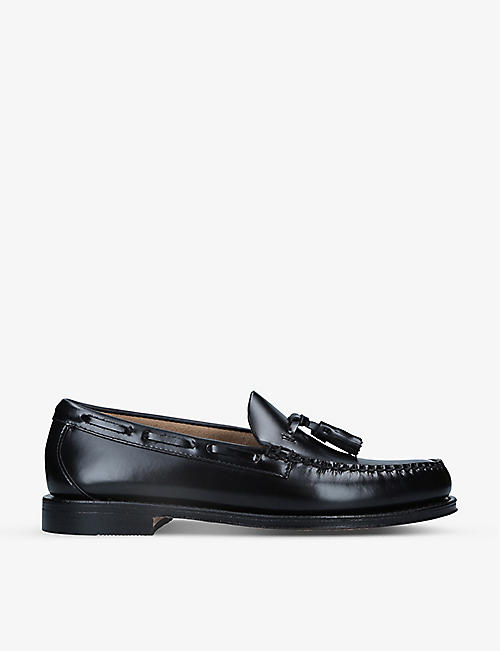 BASS WEEJUNS: Larkin tassel leather loafers