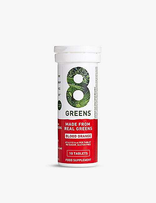 8GREENS: Effervescent blood orange greens supplement 10 tablets 100g