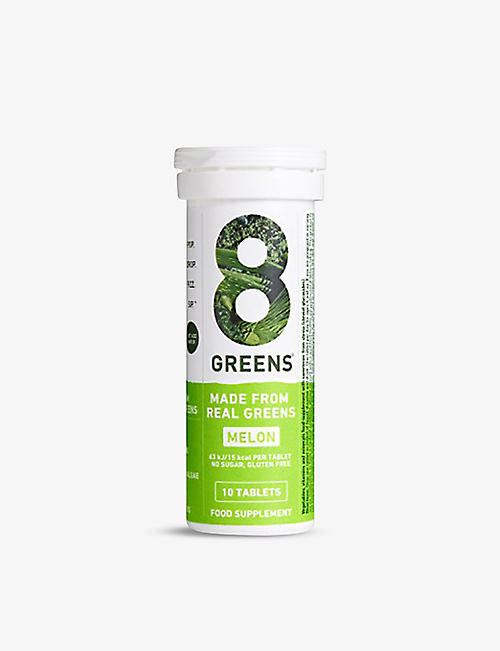 8GREENS: Effervescent melon greens supplement 10 tablets 100g