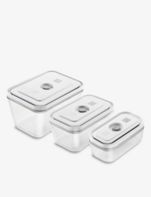 Zwilling J.a. Henckels Glass Rectangular Storage Box Set Of Three