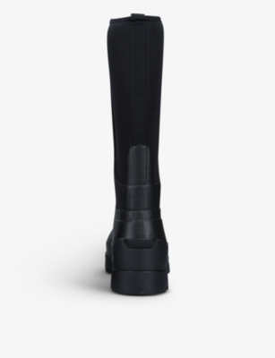 Shop Hunter Women's Black Field Balmoral Hybrid Tall Rubber Boots