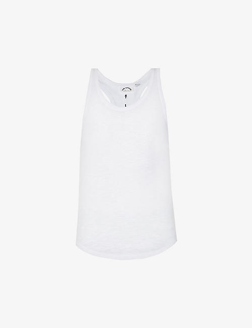 THE UPSIDE: Frankie ribbed cotton-jersey tank top