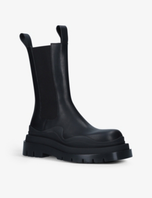 BOTTEGA VENETA Tire leather Chelsea boots