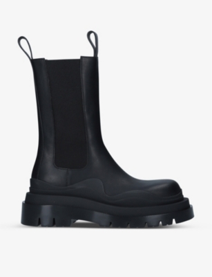 BOTTEGA VENETA: Tire leather Chelsea boots