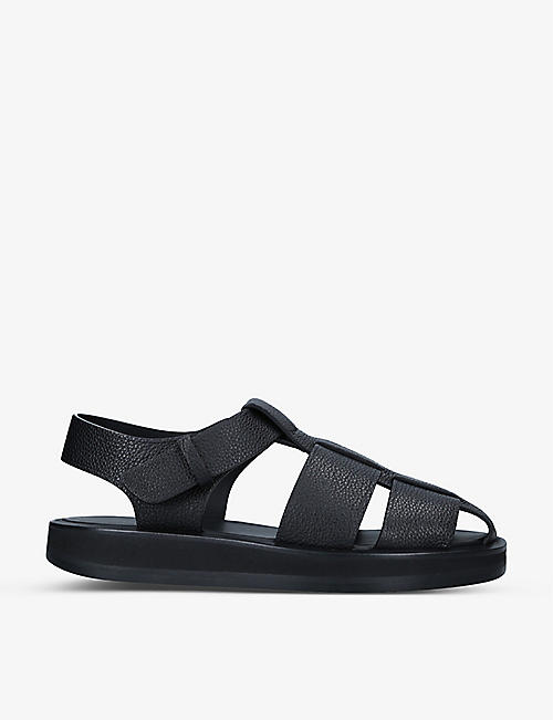 THE ROW: Fisherman caged leather sandals