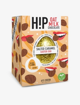 HIP CHOCOLATE: Vegan salted caramel oat milk Easter egg 150g