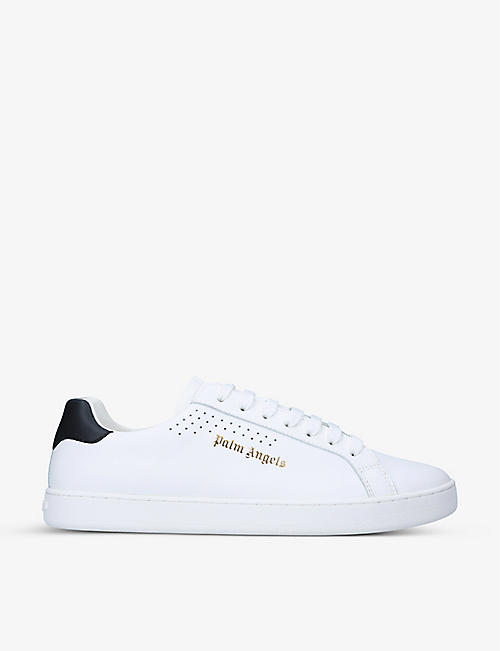 PALM ANGELS: New Tennis leather trainers