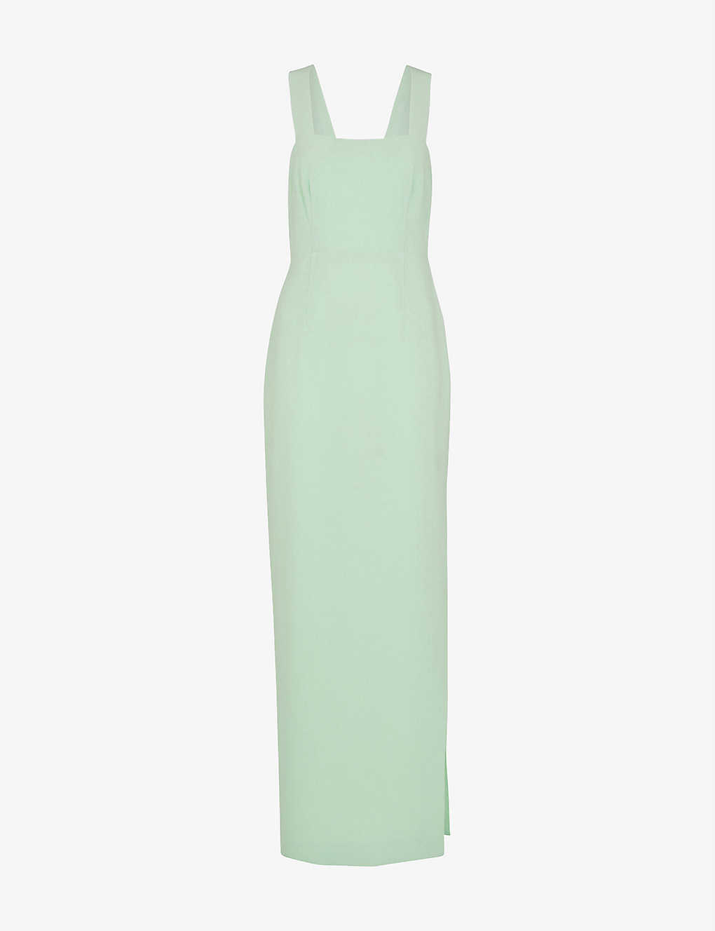 Whistles Womens Maria Square-neck Woven Maxi Dress 12 In Light Green