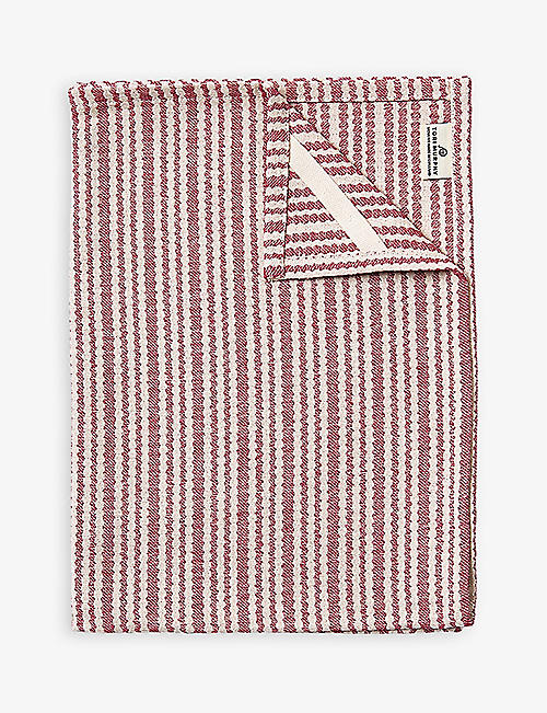 TORI MURPHY：扇形条纹棉质茶巾