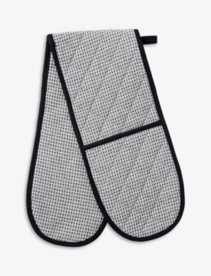 Tori Murphy Holkham Cotton Quilted Waffle-knit Double Oven Glove