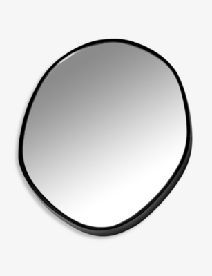 Oval steel mirror 30cm