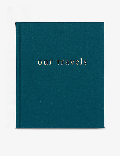 WRITE TO ME: Our Travels linen journal 23cm x 19cm