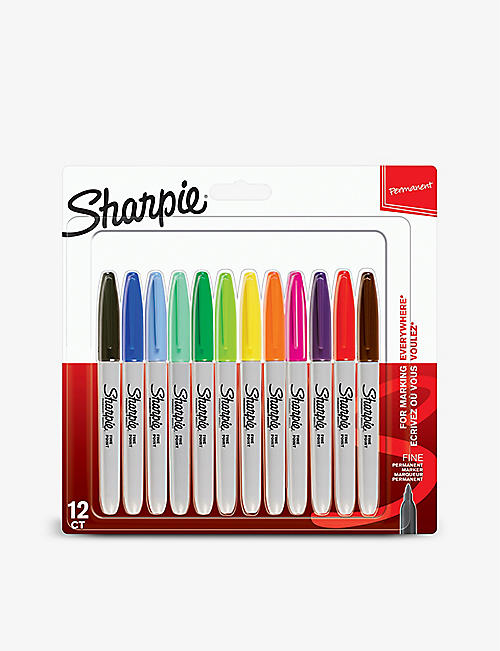 SHARPIE：Permanent 墨水记号笔 件装 12