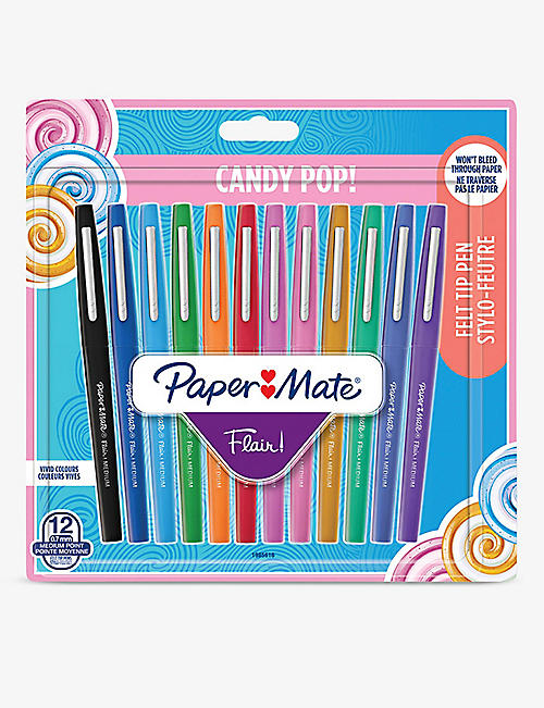 PAPERMATE: Candy Pop Flair felt tip pen set of 12