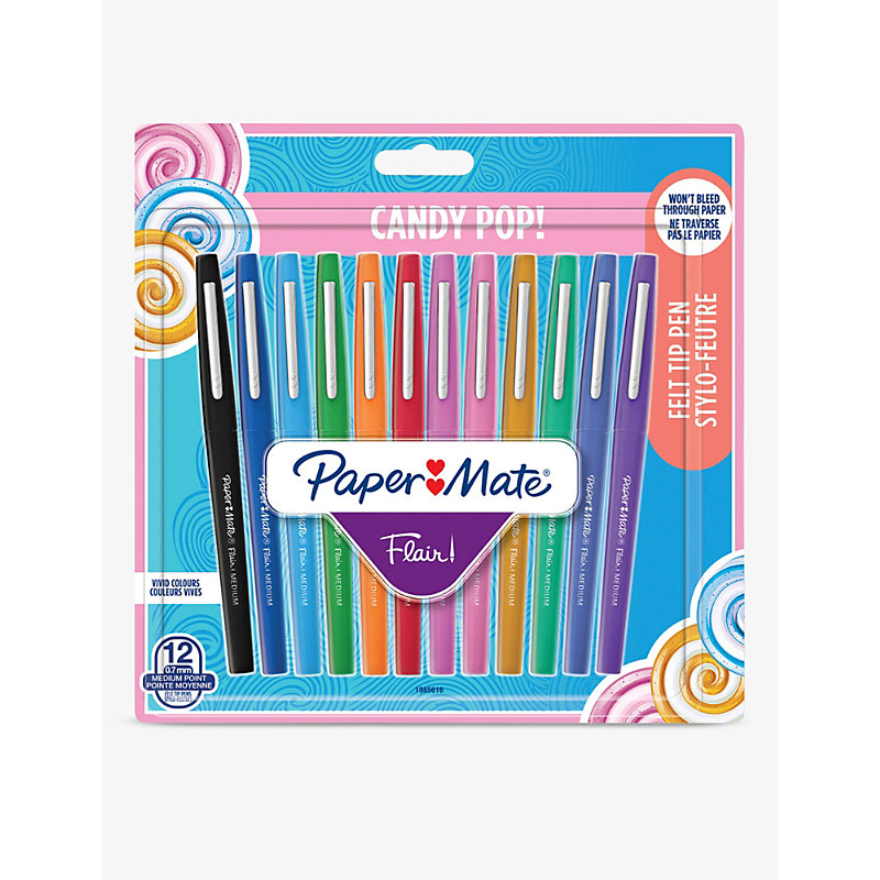 Papermate Candy Pop Flair Felt Tip Pen Set Of 12