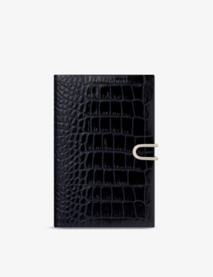 SMYTHSON Chelsea croc-embossed leather notebook 16.7cm x 11.2cm