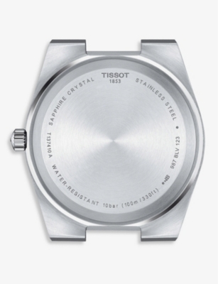 Shop Tissot Women's Silver T137.410.11.051.00 Prx Stainless Steel Quartz Watch
